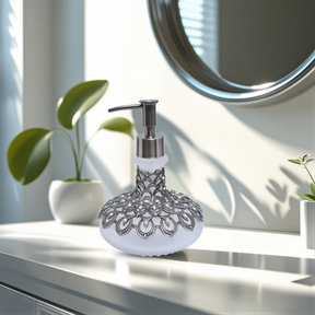 Capriana Haven – Modern Decorative Bathroom Accessory Handmade Soap Dispenser, 12.5 oz - Decozen 