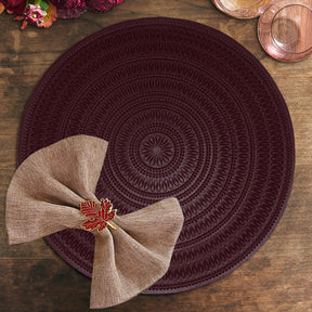 Round PVC Placemats - Set of 6 - Decozen