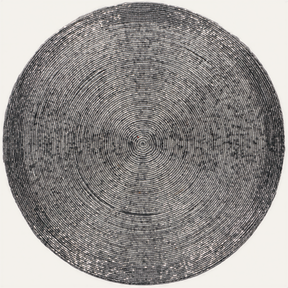 Set of four Dylian Grace beaded placemats from the Dylian Collection, decorative 14-inch table decor for elegant dining.