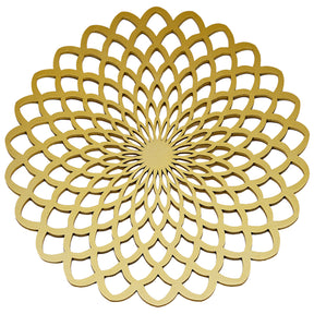 Gold Wooden Trivet Placemats for Dining Table - Decozen