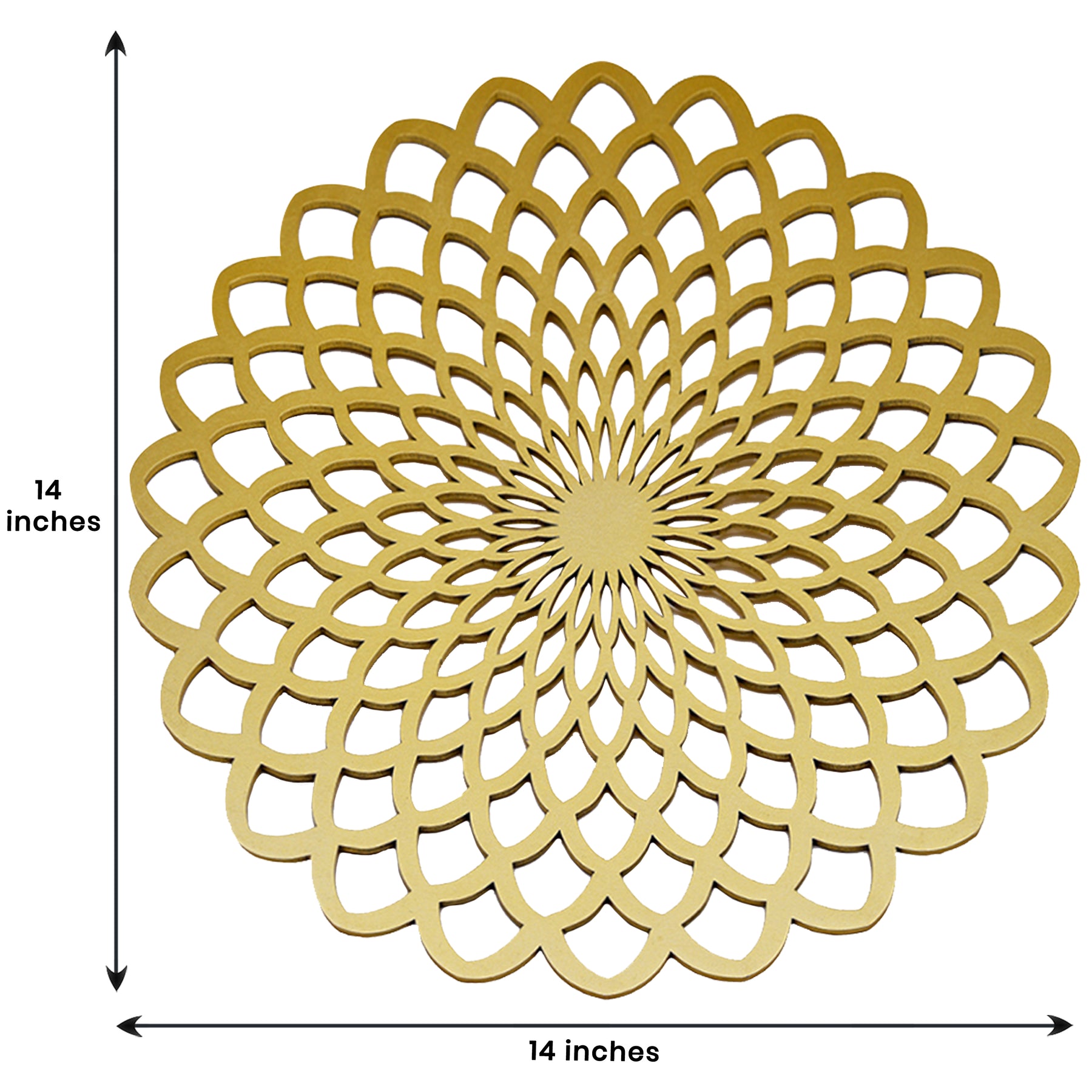 Gold Wooden Trivet Placemats for Dining Table - Decozen