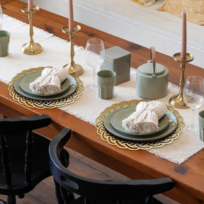 Gold Wooden Trivet Placemats for Dining Table - Decozen