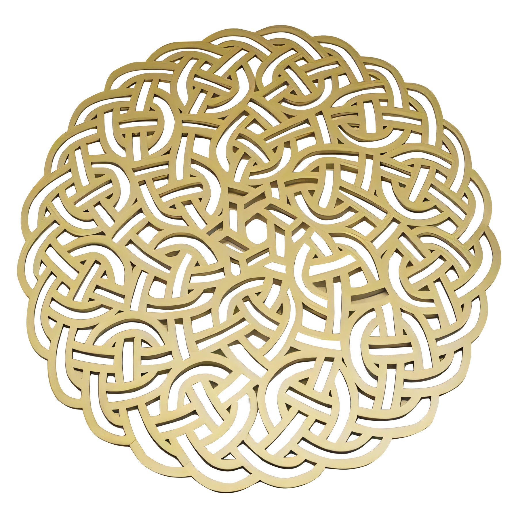 Gold Wooden Trivet Placemats for Dining Table - Decozen