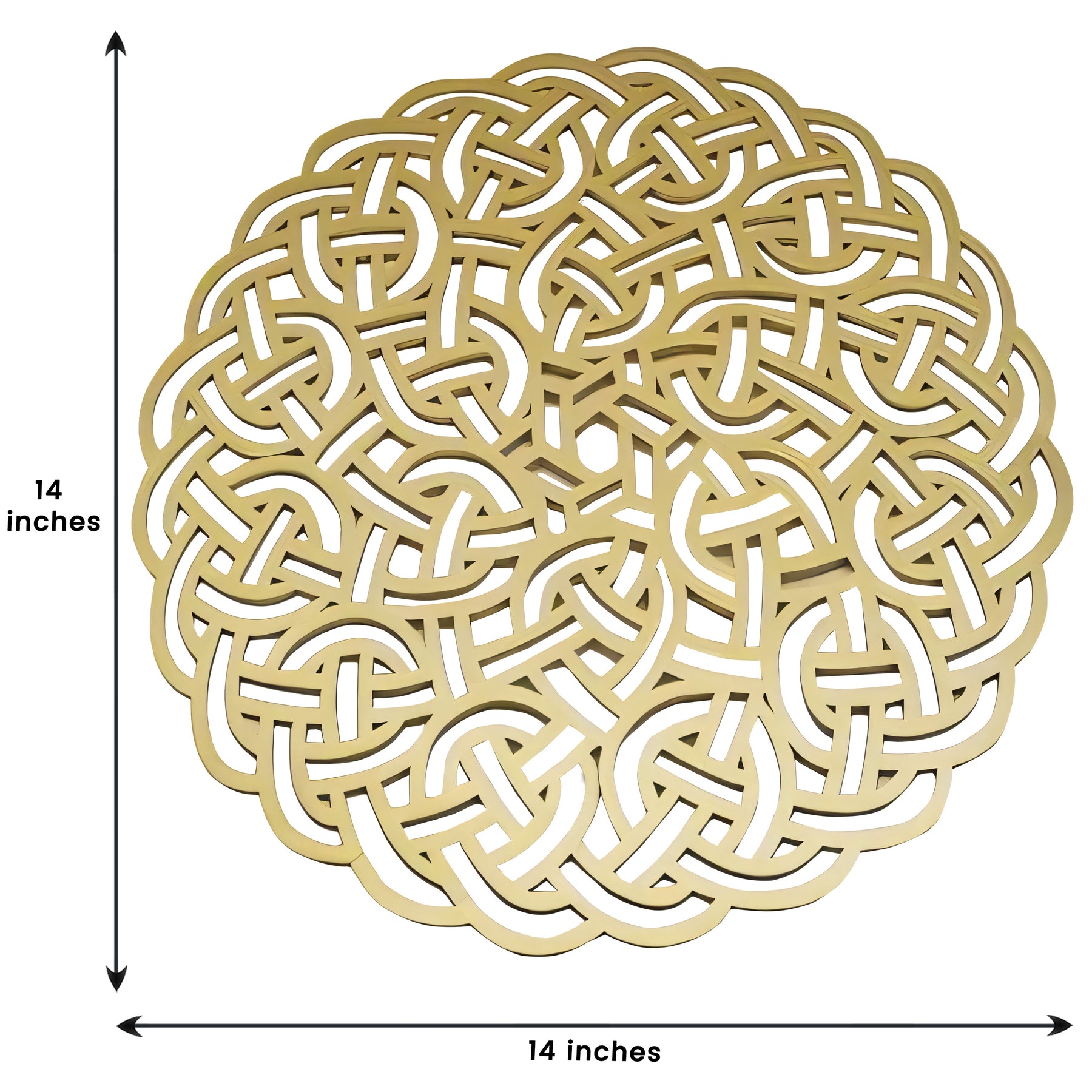 Gold Wooden Trivet Placemats for Dining Table - Decozen