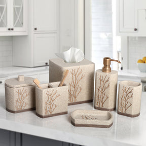 The Kent Essence Collection – Elegant Modern Bathroom Décor Accessories Set of 6 - Decozen