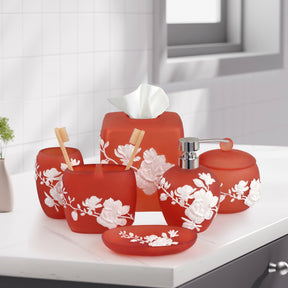 The Savannah Collection – Elegant Modern Bathroom Décor Accessories Set of 6 - Decozen