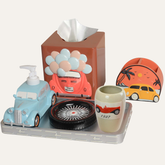 The Racer Collection – Elegant Modern Bathroom Décor Accessories Set of 6 - Decozen