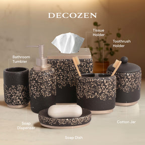 The Stella Collection – Elegant Modern Bathroom Décor Accessories Set of 6 - Decozen