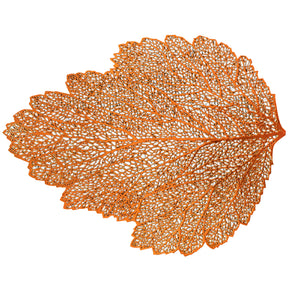 Leaf Cut Out Vinyl Placemats - Set of 6 - Decozen