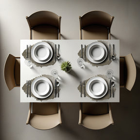 Leaf Cut Out Vinyl Placemats - Set of 6 - Decozen