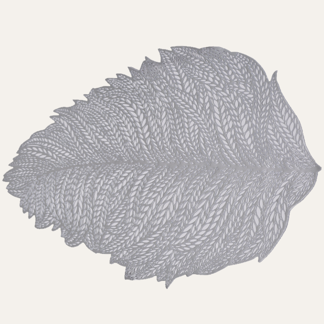Leaf Cut Out Vinyl Placemats - Set of 6 - Decozen