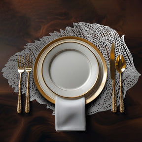 Leaf Cut Out Vinyl Placemats - Set of 6 - Decozen