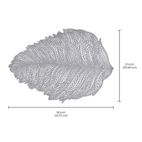 Leaf Cut Out Vinyl Placemats - Set of 6 - Decozen
