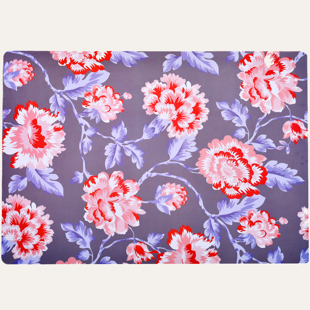 Floral Design Cork Backed Placemats - Decozen 