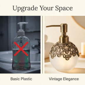 LB 24533 Colette Charm modern decorative bathroom lotion dispenser with handcrafted details, perfect for stylish home decor.