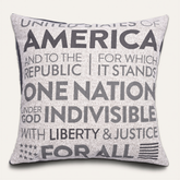 O10 patriotic design printed throw pillow cover, 18x18 inches, featuring a vibrant patriotic pattern on soft fabric.