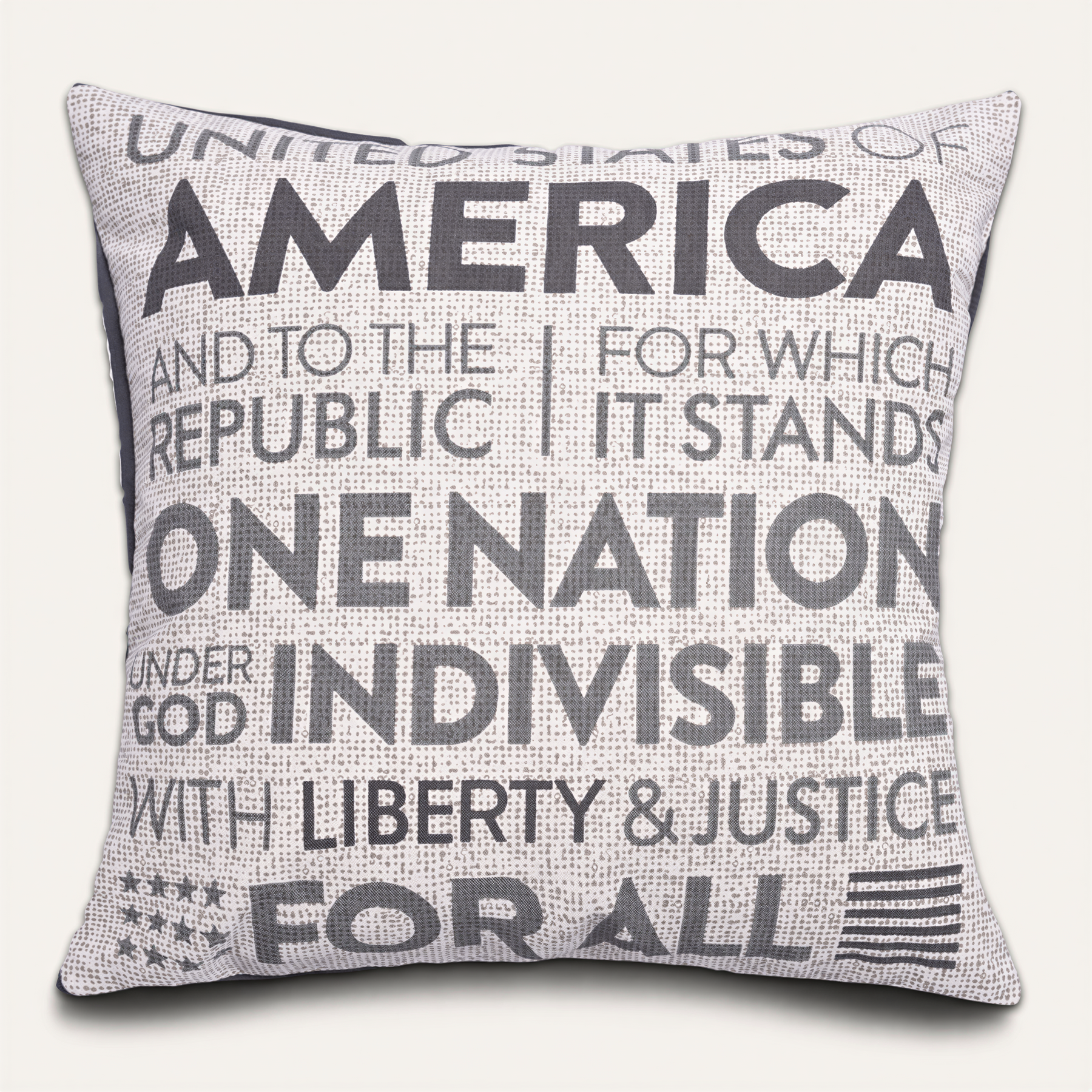 O10 patriotic design printed throw pillow cover, 18x18 inches, featuring a vibrant patriotic pattern on soft fabric.