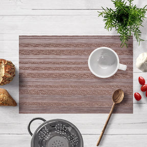 Set of four PVC placemats for dining table by 81810, with a smooth, durable surface for protecting your table during meals.