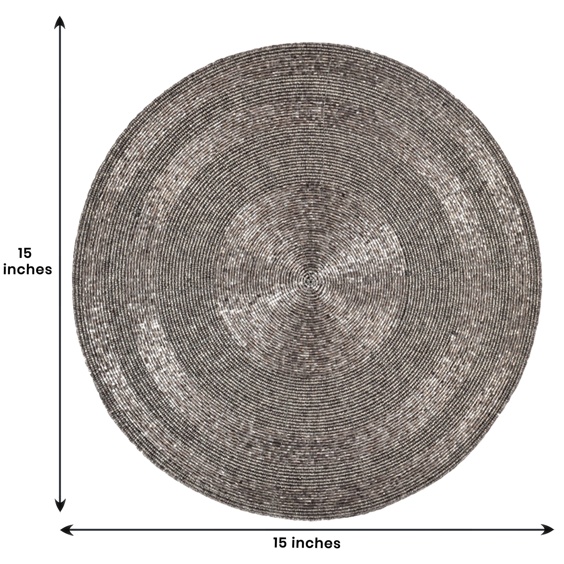 Charliedon Bloom – Beaded Placemats, The Charliedon Collection Artistic Decorative Dining Table Décor 14 inch - Decozen