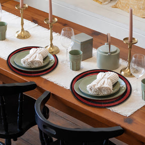 Charlier Grace – Beaded Placemats, The Charlier Collection Elegant Decorative Dining Table Décor 14 inch - Decozen