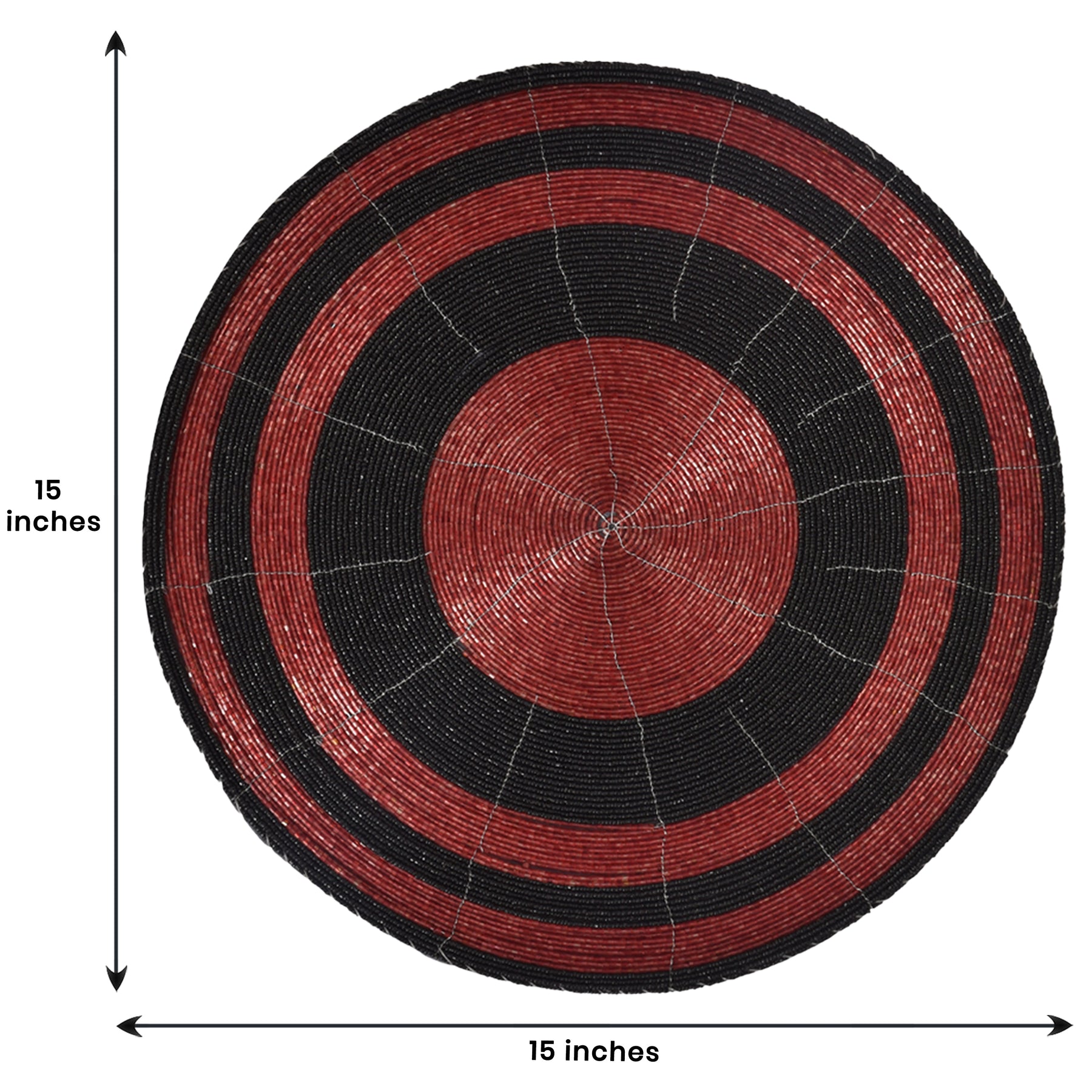 Charlier Grace – Beaded Placemats, The Charlier Collection Elegant Decorative Dining Table Décor 14 inch - Decozen