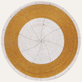 Set of four Amberly Grace beaded placemats from The Amberly Collection, decorative 14-inch table décor for elegant dining.