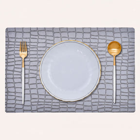 Set of 4 and 6 PVC placemats by 618EVA-7-18-4, showcasing colorful, durable PVC placemats for dining table protection.