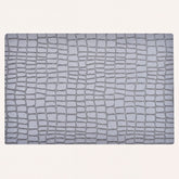 Set of four PVC placemats by 618EVA-7-18-4, featuring colorful, durable plastic mats for dining table protection.