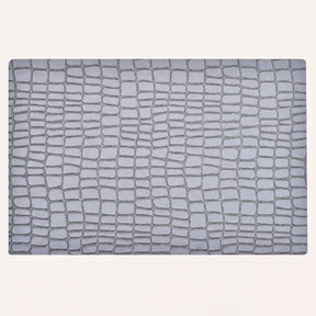 Set of four PVC placemats by 618EVA-7-18-4, featuring colorful, durable plastic mats for dining table protection.