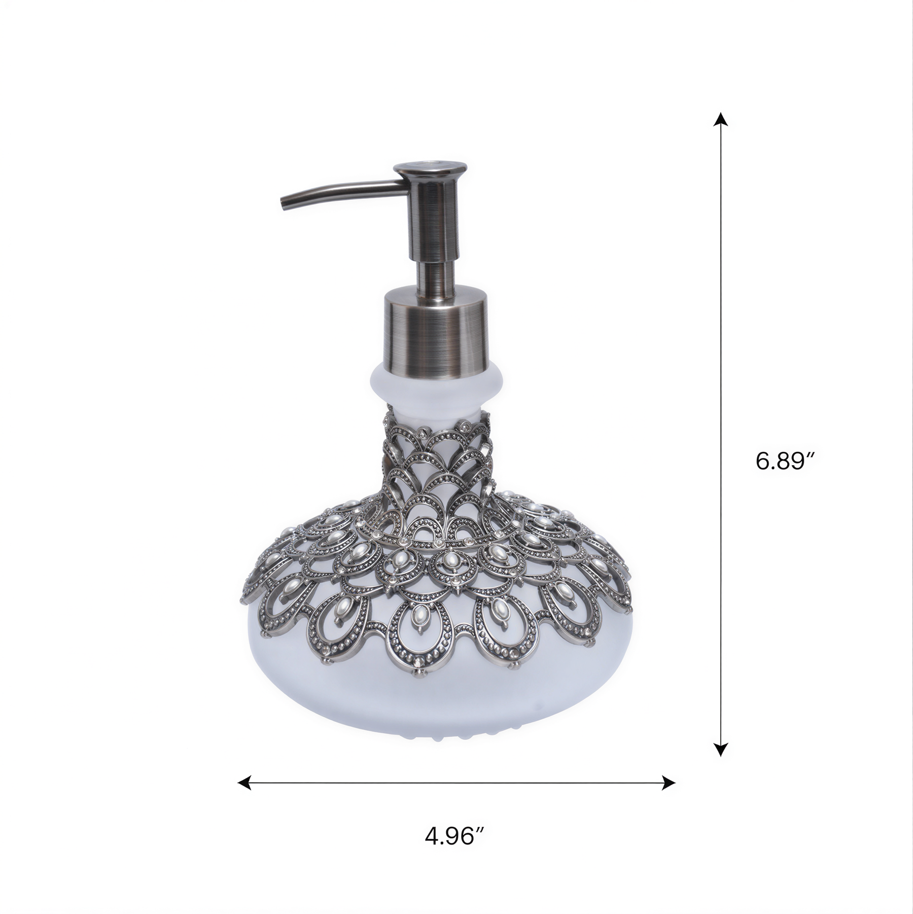 Capriana Haven – Modern Decorative Bathroom Accessory Handmade Soap Dispenser, 12.5 oz - Decozen 