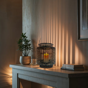 Black Hanging Candle Holder Lantern - Decozen