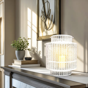 White Hanging Candle Holder Lantern - Decozen