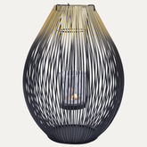 Black and Gold Candle Holder Lantern