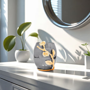 Handmade Milli Essence bathroom tumbler with modern design, decorative bathroom counter accessory for stylish home decor.