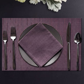 Set of 4 PVC placemats for dining table by 81972, featuring colorful, durable table protectors with a smooth finish.