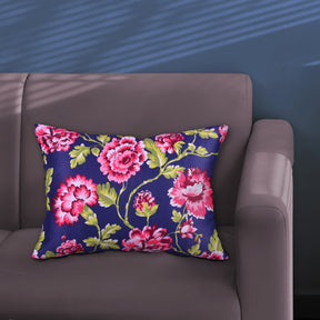 Floral Printed Throw Pillow Covers - 14 x 20 Inches - Decozen