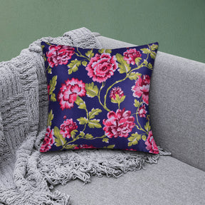 Floral printed throw pillow cover in 20x20 inches with vibrant floral design, made by CC-9691-A-4 for decorative cushions.