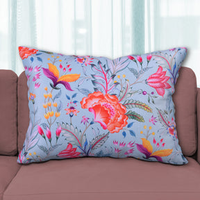 Floral Printed Throw Pillow Covers - 14 x 20 Inches - Decozen