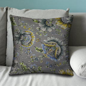 Floral Printed Throw Pillow Covers - 20 x 20 Inches - Decozen