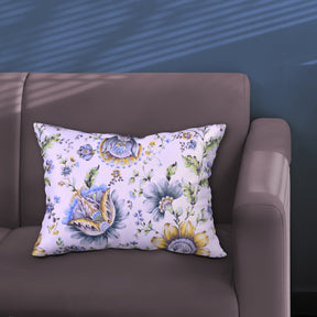 Floral Printed Throw Pillow Covers - 14 x 20 Inches - Decozen