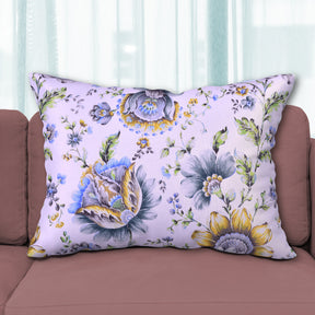 Floral Printed Throw Pillow Covers - 14 x 20 Inches - Decozen