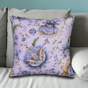 Floral printed throw pillow cover by CC-9699-A-4, 20x20 inches, with vibrant floral design on fabric.