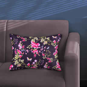 Floral printed throw pillow cover in 14x20 inches, designed for decorative pillows, with vibrant floral patterns on fabric.