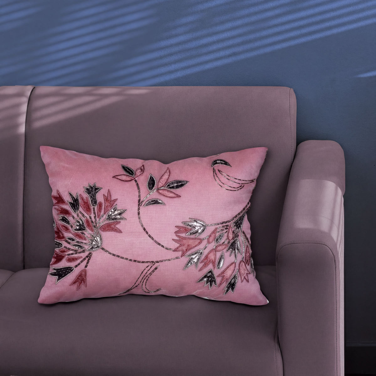 Set of 2 or 4 pink throw pillow covers by CU6409-35-4, 14x20 inches, stylish decorative covers for sofa or bedroom.