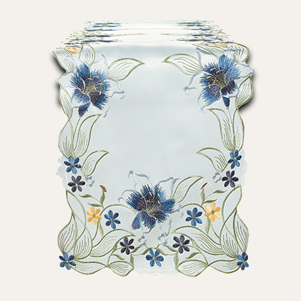 Table Runner with European Embroidery