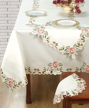Round Linen Placemat Doilies - Set of 4 - Decozen