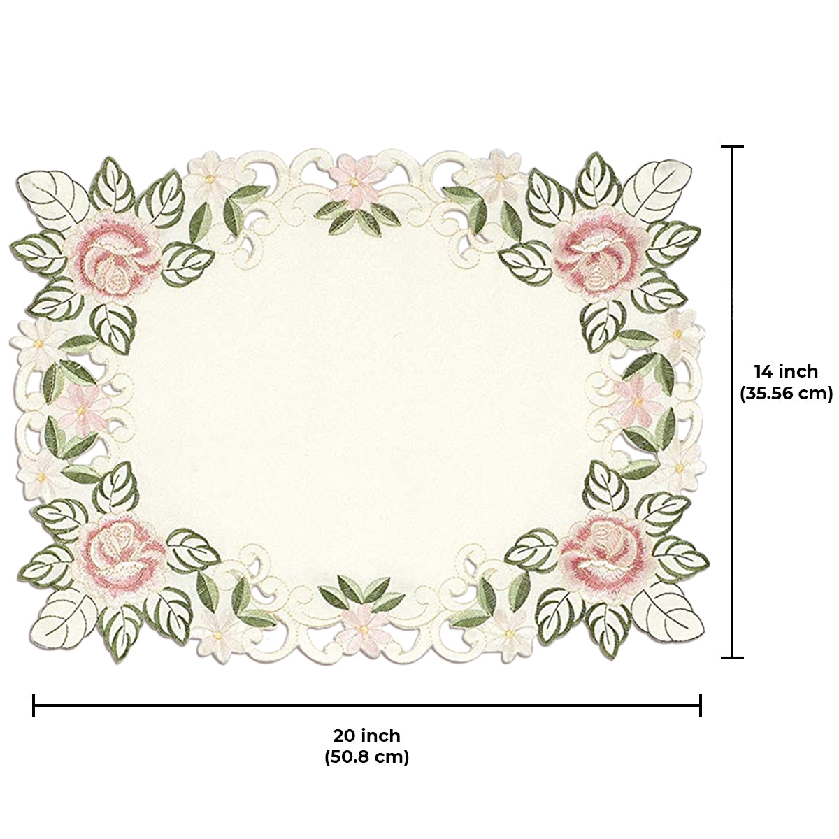 Placemats with European Embroidery - Set of 6