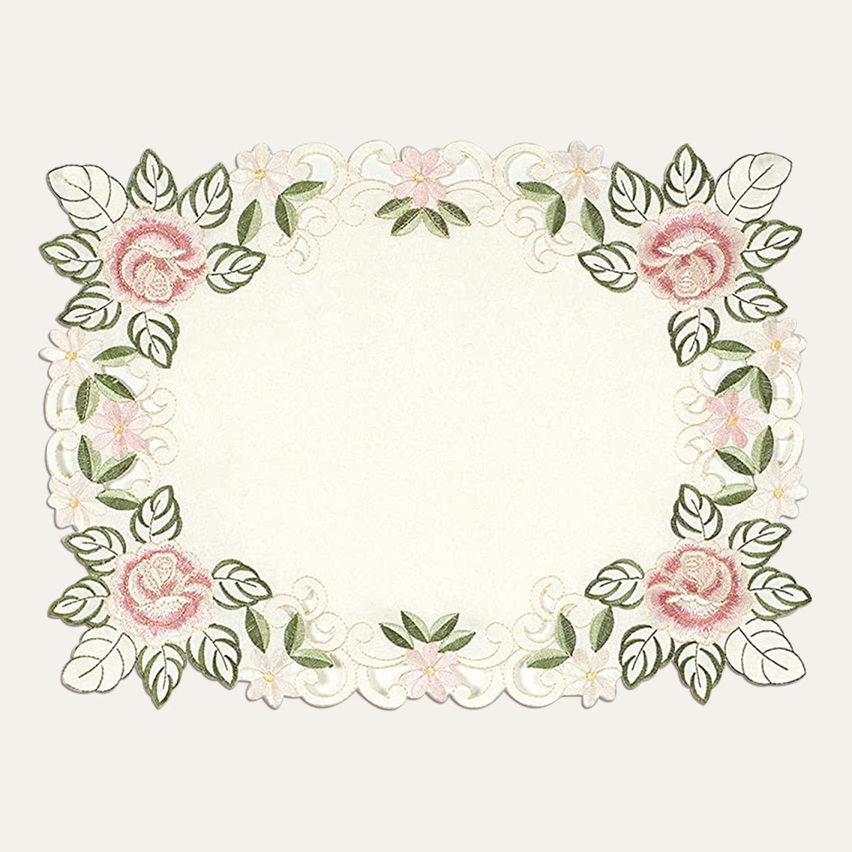Placemats with European Embroidery - Set of 6