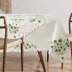 Table Toppers with European Embroidery - The Clem Collection - Decozen
