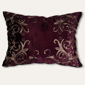 Maroon Throw Pillow Covers - 14 x 20 inches - Decozen